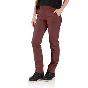 Carhartt Brand-New Brown/Sable Canvas Work Pant–Relaxed Fit–Rugged Flex